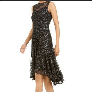 Taylor high-low lace dress